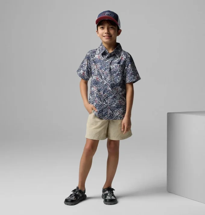 Boys PFG Super Slack Tide™ Short Sleeve Camp Shirt Boys PFG Super Slack Tide™ Short Sleeve Camp Shirt