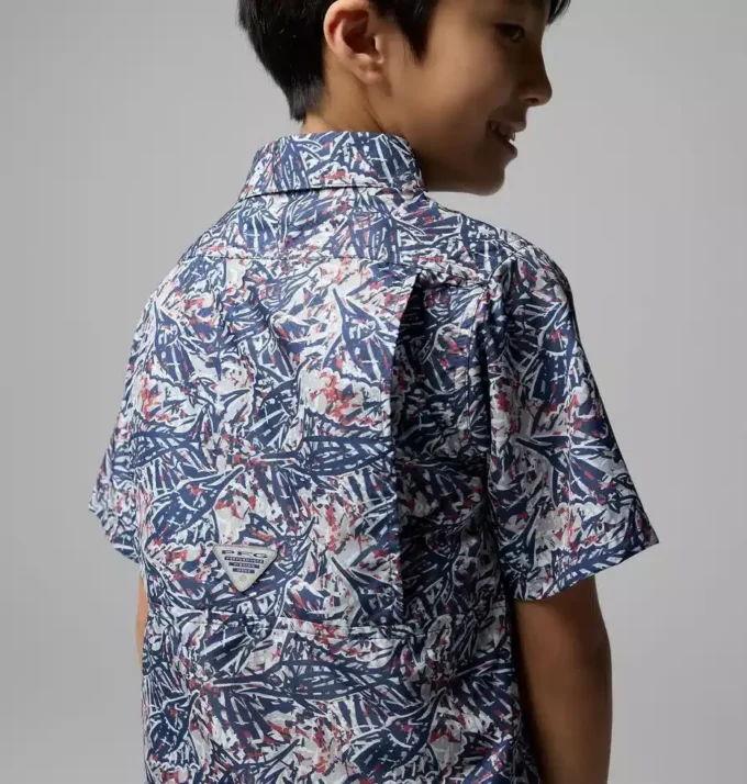 Boys PFG Super Slack Tide™ Short Sleeve Camp Shirt Boys PFG Super Slack Tide™ Short Sleeve Camp Shirt