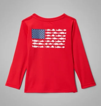 Boys Toddler PFG Terminal Tackle™ Fish Flag Long Sleeve Shirt