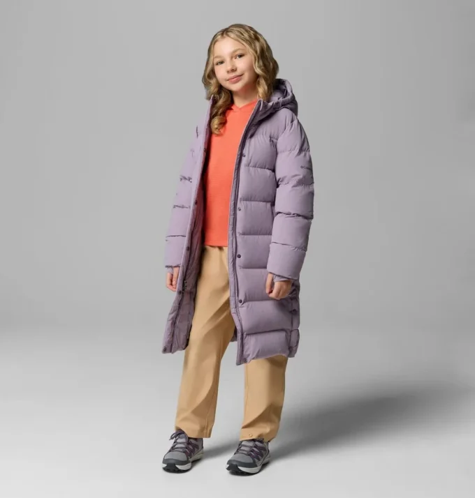 Girls Amaze Puff™ Long Hooded Jacket Girls Amaze Puff™ Long Hooded Jacket