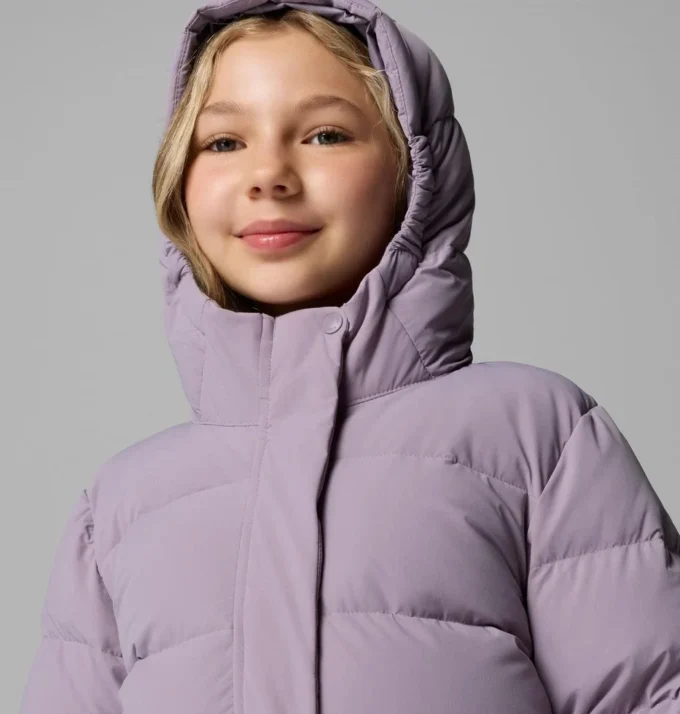 Girls Amaze Puff™ Long Hooded Jacket Girls Amaze Puff™ Long Hooded Jacket