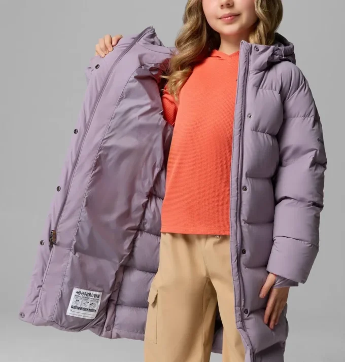 Girls Amaze Puff™ Long Hooded Jacket Girls Amaze Puff™ Long Hooded Jacket