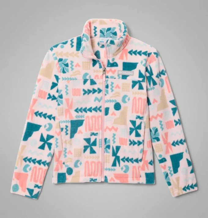 Girls Castle Dale™ Printed Full Zip Fleece Jacket