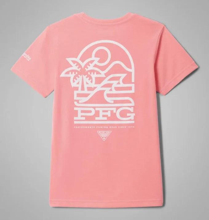 Girls PFG™ Palm Waves Short Sleeve T-Shirt Girls PFG™ Palm Waves Short Sleeve T-Shirt
