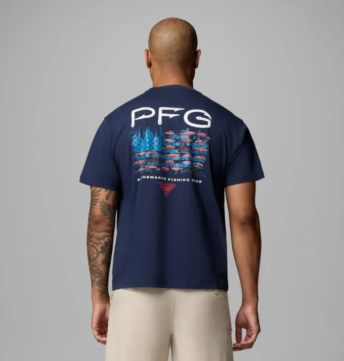 Men Aprub Flag PFG Short Sleeve T-Shirt