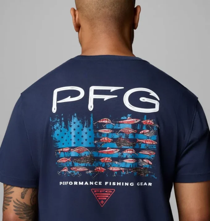 Men Aprub Flag PFG Short Sleeve T-Shirt