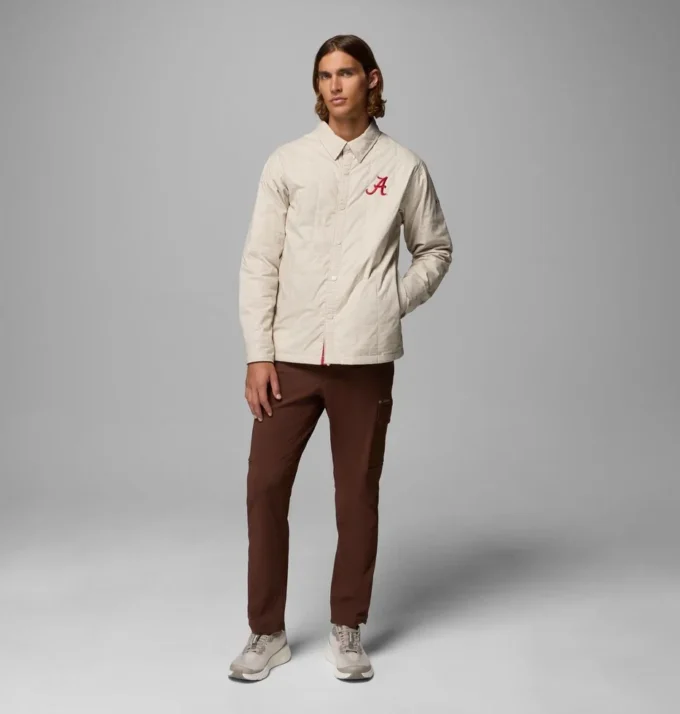 Men Collegiate Campus Roam™ Quilted Shirt Jacket – Alabama