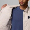 Men Collegiate Campus Roam™ Quilted Shirt Jacket – Michigan