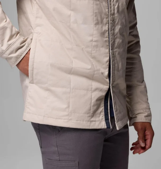 Men Collegiate Campus Roam™ Quilted Shirt Jacket – Michigan