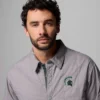 Men Collegiate Campus Roam™ Quilted Shirt Jacket – Michigan State