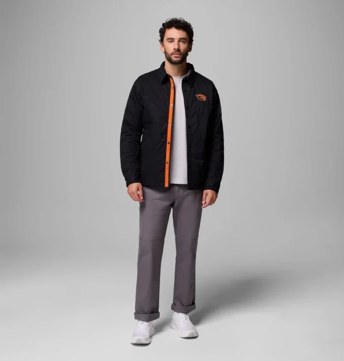 Men Collegiate Campus Roam™ Quilted Shirt Jacket – Oregon State