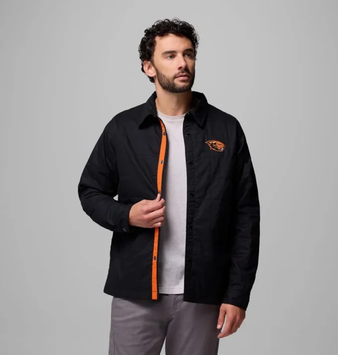 Men Collegiate Campus Roam™ Quilted Shirt Jacket – Oregon State