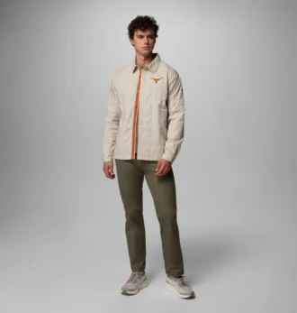 Men Collegiate Campus Roam™ Quilted Shirt Jacket – Texas