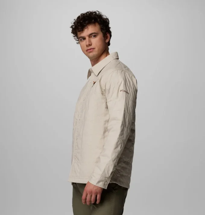 Men Collegiate Campus Roam™ Quilted Shirt Jacket – Texas
