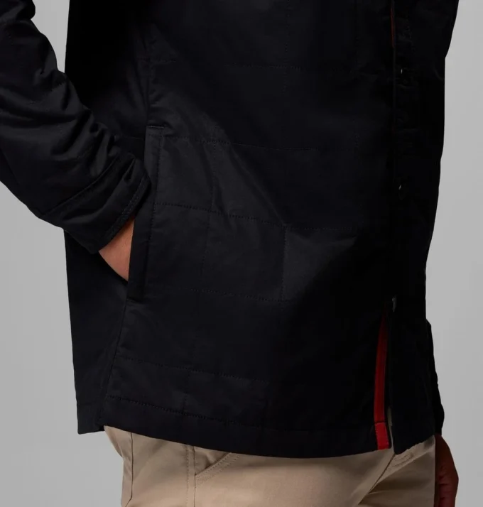 Men Collegiate Campus Roam™ Quilted Shirt Jacket – Wisconsin