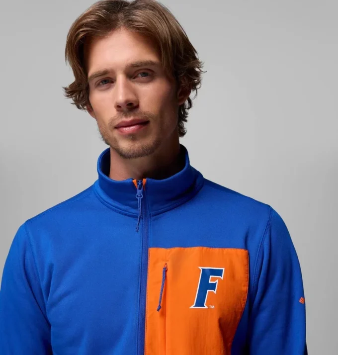 Men Collegiate Columbia Hike™ Half Zip Jacket – Florida