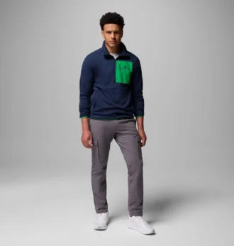 Men Collegiate Columbia Hike™ Half Zip Jacket – Notre Dame