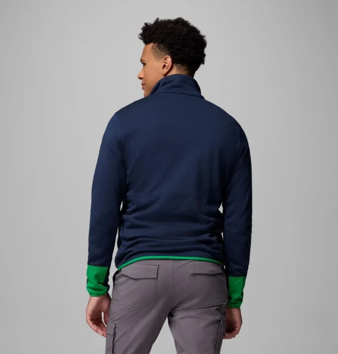 Men Collegiate Columbia Hike™ Half Zip Jacket – Notre Dame