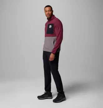 Men Collegiate Columbia Hike™ Half Zip Jacket – Texas A&M