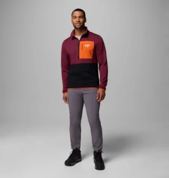 Men Collegiate Columbia Hike™ Half Zip Jacket – Virginia Tech
