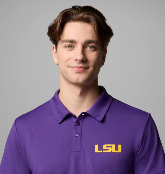 Men Collegiate Fair Catch™ Polo – LSU Men Collegiate Fair Catch™ Polo – LSU