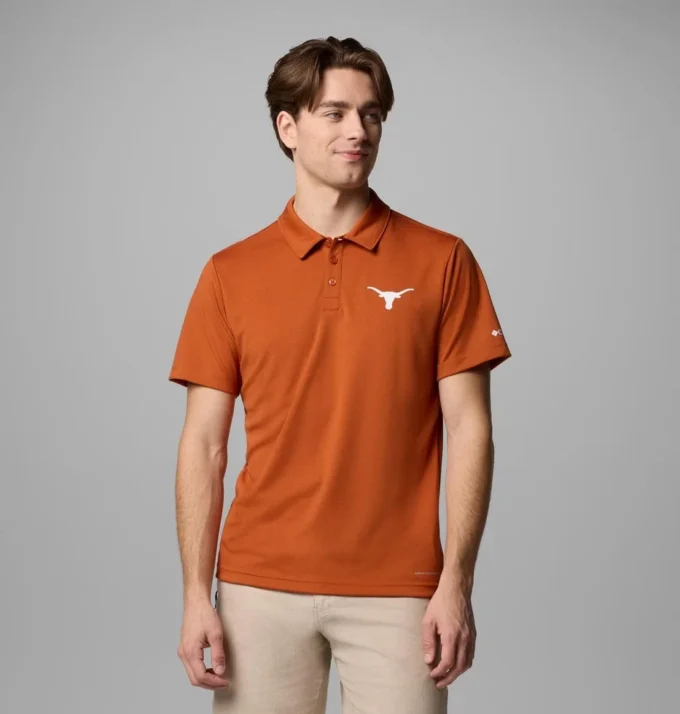 Men Collegiate Fair Catch™ Polo – Texas Men Collegiate Fair Catch™ Polo – Texas