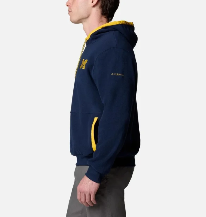 Men Collegiate Flanker™ Fleece Hoodie – Michigan