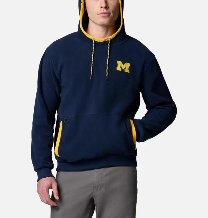 Men Collegiate Flanker™ Fleece Hoodie – Michigan