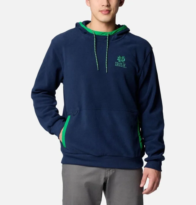 Men Collegiate Flanker™ Fleece Hoodie – Notre Dame