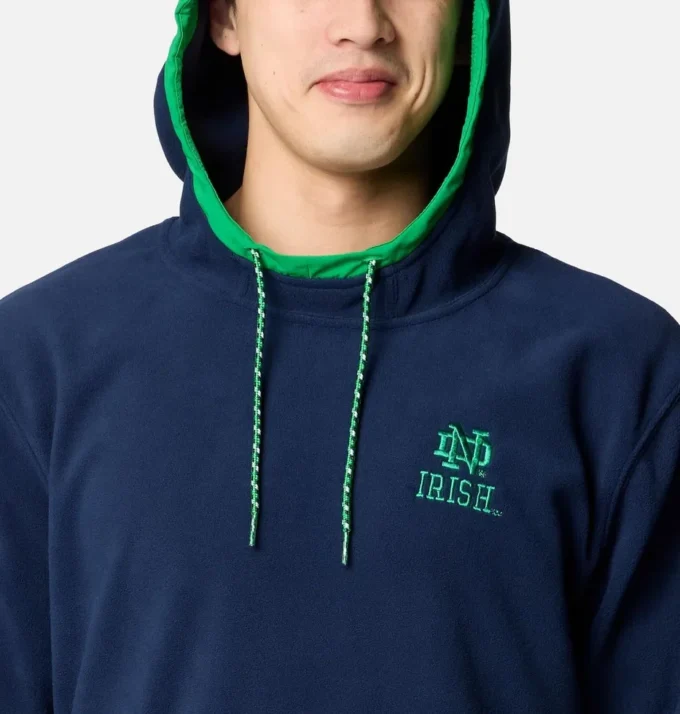 Men Collegiate Flanker™ Fleece Hoodie – Notre Dame