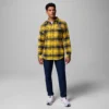 Men Collegiate Flare Gun™ Flannel Long Sleeve Shirt – Michigan