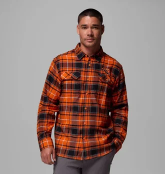 Men Collegiate Flare Gun™ Flannel Long Sleeve Shirt – Oregon State
