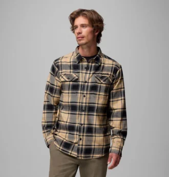 Men Collegiate Flare Gun™ Flannel Long Sleeve Shirt – Purdue