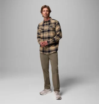 Men Collegiate Flare Gun™ Flannel Long Sleeve Shirt – Purdue