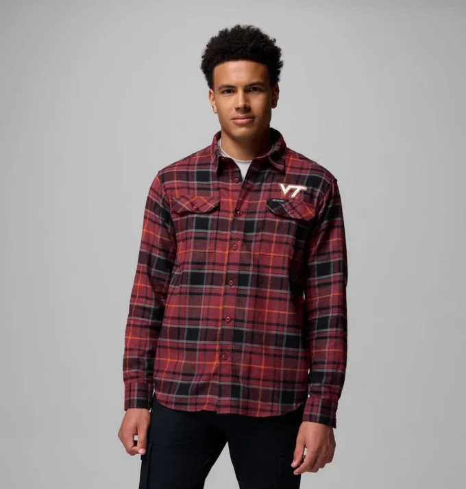 Men Collegiate Flare Gun™ Flannel Long Sleeve Shirt – Virginia Tech Men Collegiate Flare Gun™ Flannel Long Sleeve Shirt – Virginia Tech