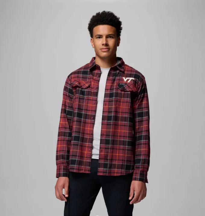 Men Collegiate Flare Gun™ Flannel Long Sleeve Shirt – Virginia Tech Men Collegiate Flare Gun™ Flannel Long Sleeve Shirt – Virginia Tech