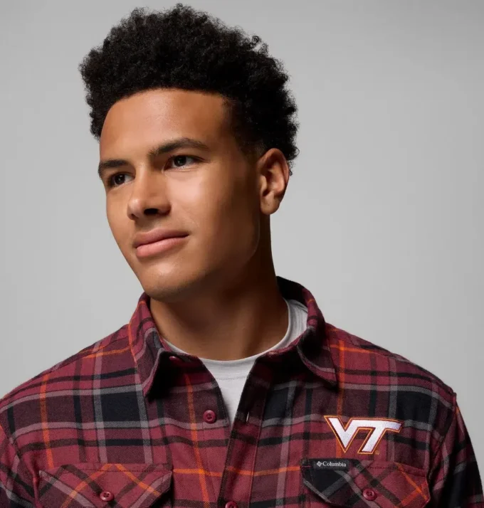 Men Collegiate Flare Gun™ Flannel Long Sleeve Shirt – Virginia Tech Men Collegiate Flare Gun™ Flannel Long Sleeve Shirt – Virginia Tech