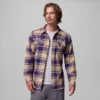 Men Collegiate Flare Gun™ Flannel Long Sleeve Shirt – Washington