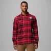 Men Collegiate Flare Gun™ Flannel Long Sleeve Shirt – Wisconsin