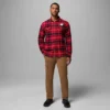 Men Collegiate Flare Gun™ Flannel Long Sleeve Shirt – Wisconsin
