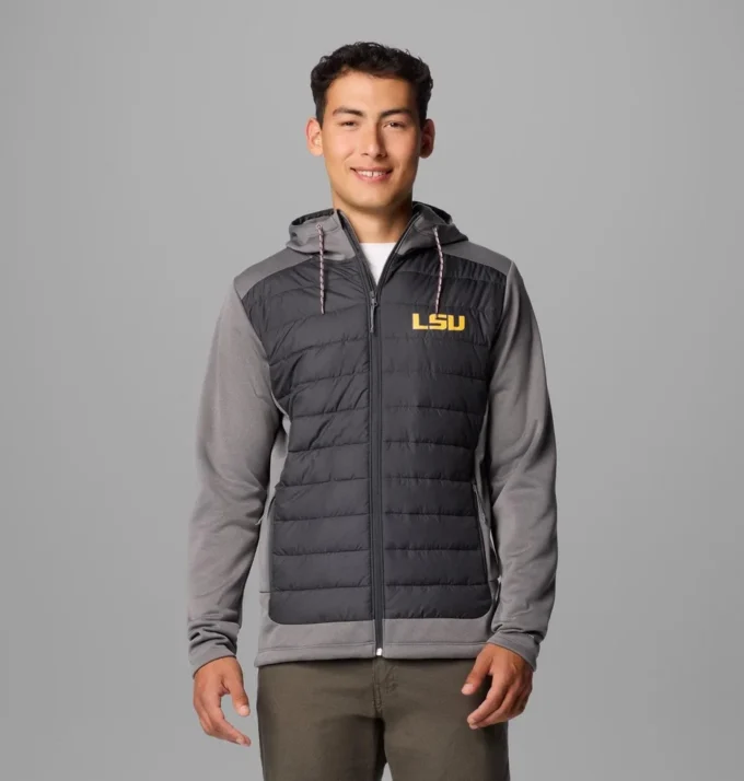 Men Collegiate Out-Shield™ Hybrid Hoodie – LSU