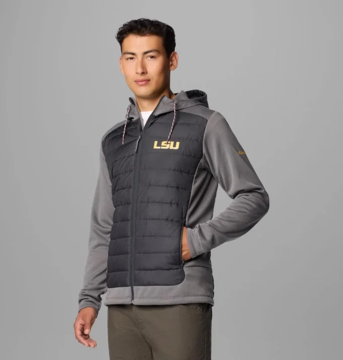 Men Collegiate Out-Shield™ Hybrid Hoodie – LSU