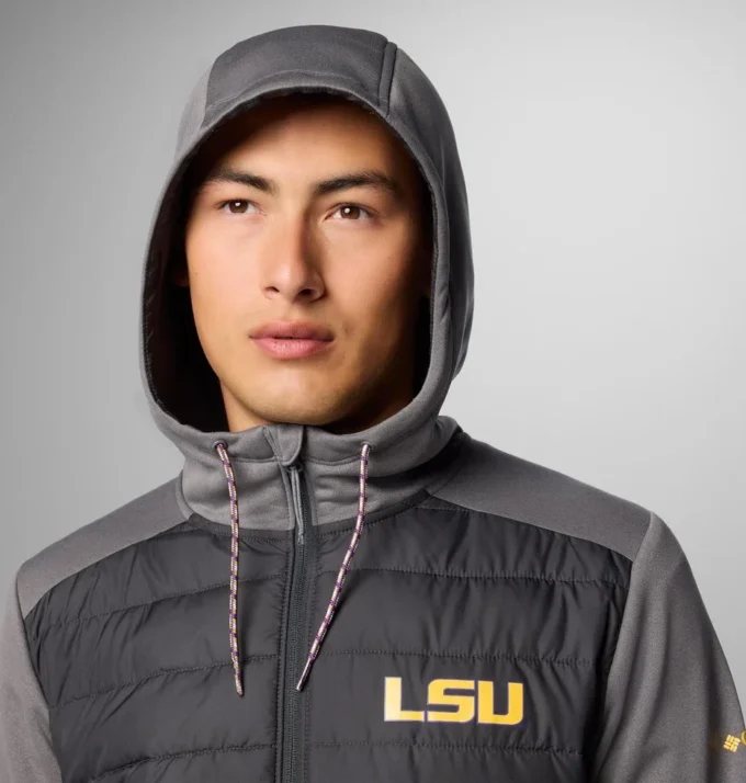 Men Collegiate Out-Shield™ Hybrid Hoodie – LSU