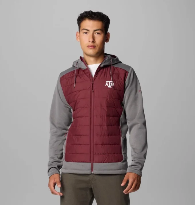 Men Collegiate Out-Shield™ Hybrid Hoodie – Texas A&M