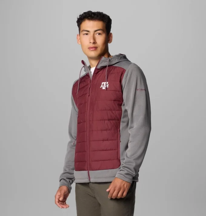 Men Collegiate Out-Shield™ Hybrid Hoodie – Texas A&M
