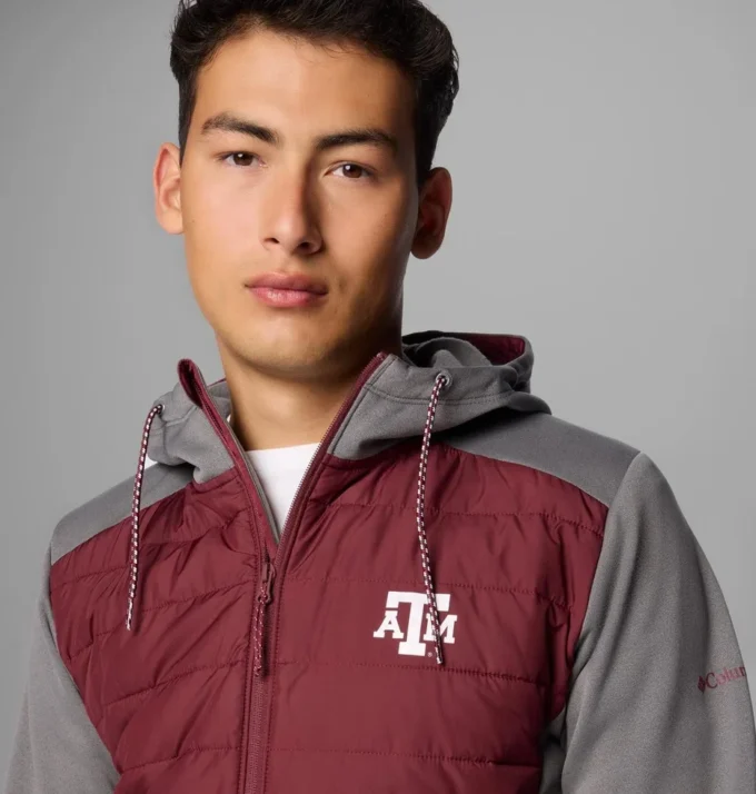 Men Collegiate Out-Shield™ Hybrid Hoodie – Texas A&M