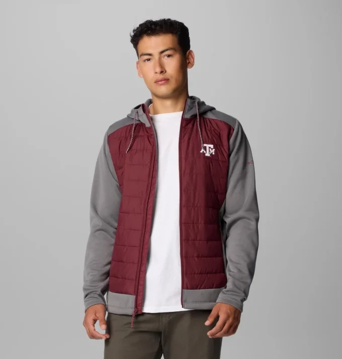 Men Collegiate Out-Shield™ Hybrid Hoodie – Texas A&M