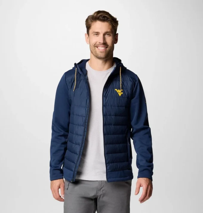 Men Collegiate Out-Shield™ Hybrid Hoodie – West Virginia