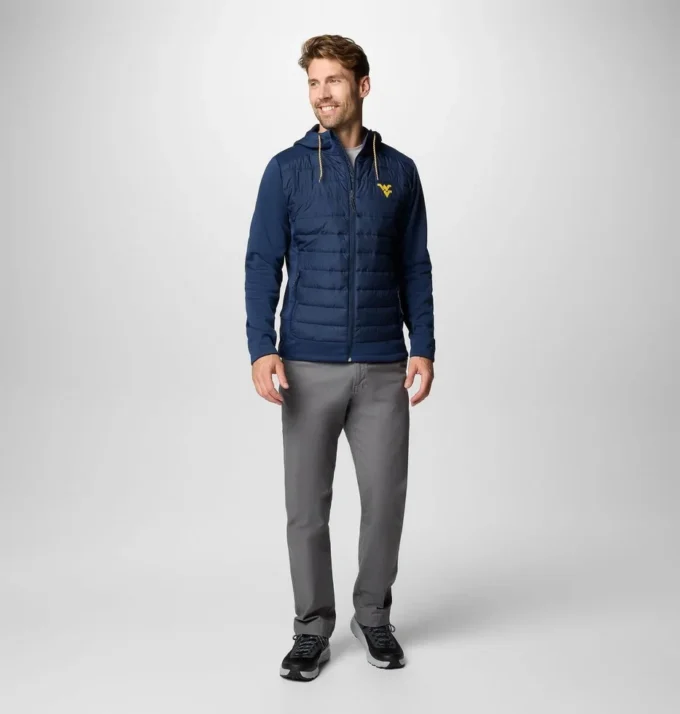Men Collegiate Out-Shield™ Hybrid Hoodie – West Virginia