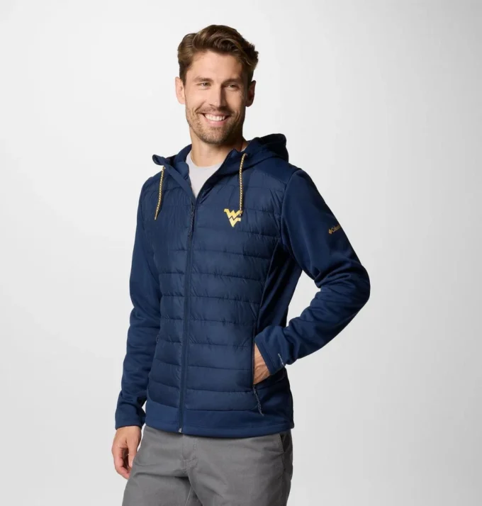 Men Collegiate Out-Shield™ Hybrid Hoodie – West Virginia